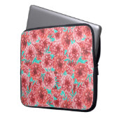 Korallenfloralmuster Laptopschutzhülle (Vorderseite Links)