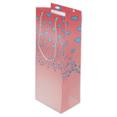 Korallenforelle Geschenktüte Für Weinflaschen (Vorderseite Schrägansicht)