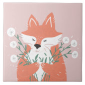 Korallenfox mit Lüstern Fliese (Vorderseite)