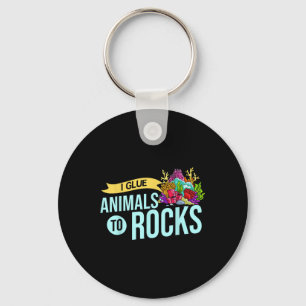 Korallenfragment-Geschenk-Riff-Aquarium-Fischbecke Schlüsselanhänger
