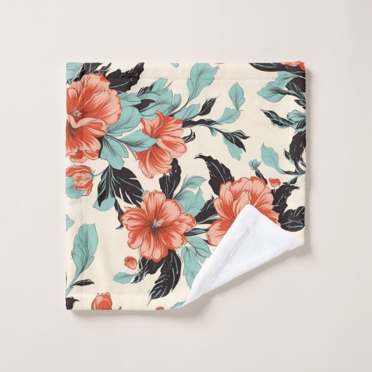 Korallengarten Badhandtuch Set (Waschlappen)