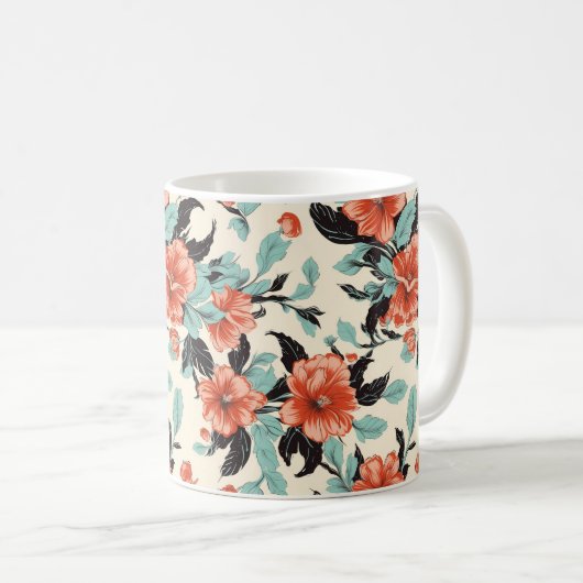 Korallengarten Kaffeetasse (VorderseiteRechts)