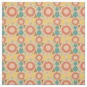 Korallengeometrie Mitte des Jahrhunderts Stoff (Muster)