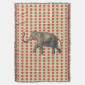 Korallengeräusche Punkte mit Elefanten Decke (Vorderseite Vertikal)