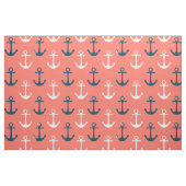 Korallengewebe für Nautische Anker Stoff (Fat Quarter (45,7 x 55,9 cm))