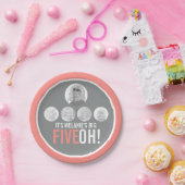 Korallengräber 50. FIVEOH! 5 Fotos Geburtstag Pappteller (Party)