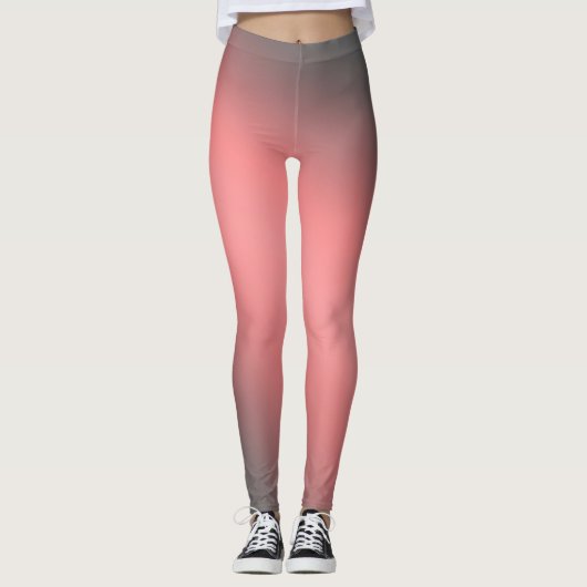 Korallengrauer Mondlicht-Ober-Effekt Leggings (Vorderseite)