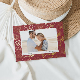 Korallengrenze | Horizontales Foto Folien Feiertagskarte