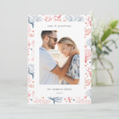 Korallengrenze | Vertikales Foto Feiertagskarte (Stehend Vorderseite)