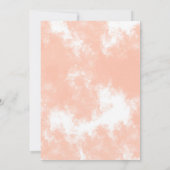 Korallenhandschrift Typografie Einladung (Rückseite)