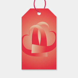 Korallenherzen umarmend geschenkanhänger
