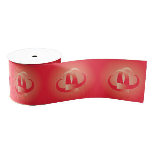 Korallenherzen umarmend ripsband