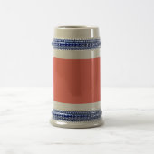 Korallenhex-Code FF6F61 Bierglas (Mittel)