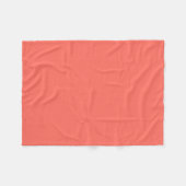 Korallenhex-Code FF6F61 Fleecedecke (Vorderseite (Horizontal))