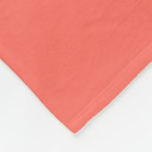 Korallenhex-Code FF6F61 Fleecedecke (Ecke)