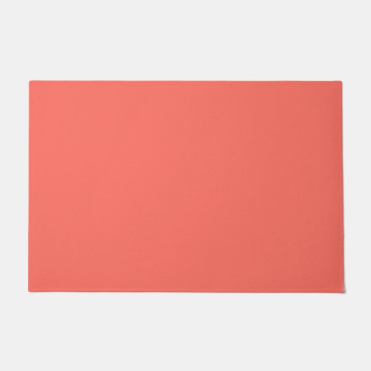 Korallenhex-Code FF6F61 Fußmatte (Vorderseite)