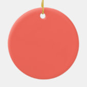 Korallenhex-Code FF6F61 Keramik Ornament (Hinten)