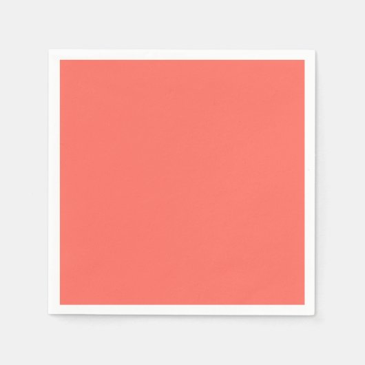 Korallenhex-Code FF6F61 Serviette (Vorderseite)