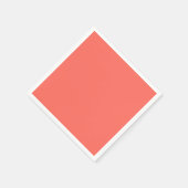 Korallenhex-Code FF6F61 Serviette (Ecke)