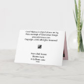 KorallenHibiskus Karte (Rückseite)