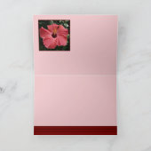 KorallenHibiskus Karte (Innenseite)