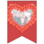 Korallenhochzeit 35-jähriges Foto Wimpelkette (Erste Fahne)