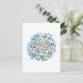 Korallenhochzeit Postkarte (Stehend Vorderseite)