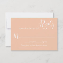 Korallenhochzeitkarte RSVP Karte