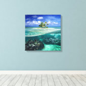 Koralleninsel Leinwanddruck (Insitu (Holzboden))