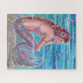 Korallenjammer mit Seepferd von Renee Lavoie Puzzle (Horizontal)