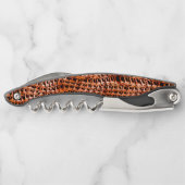 Korallenjute, geflecht, orange und rot kellnermesser (Rückseite)