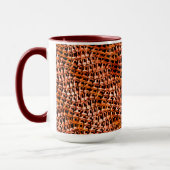 Korallenjute, geflecht, orange und rot tasse (Links)