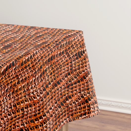 Korallenjute, rot und orange tischdecke (Beispiel)