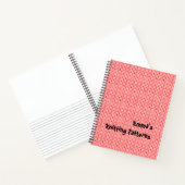 Korallenknette Textur Spiral Notebook Notizblock (Innenseite)