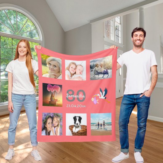 Korallenkoralle des Fotos Fleecedecke