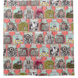 Korallenkoralle Duschvorhang