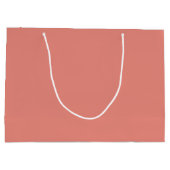 Korallenkoralle, einfach minimalistisch große geschenktüte (Rückseite)
