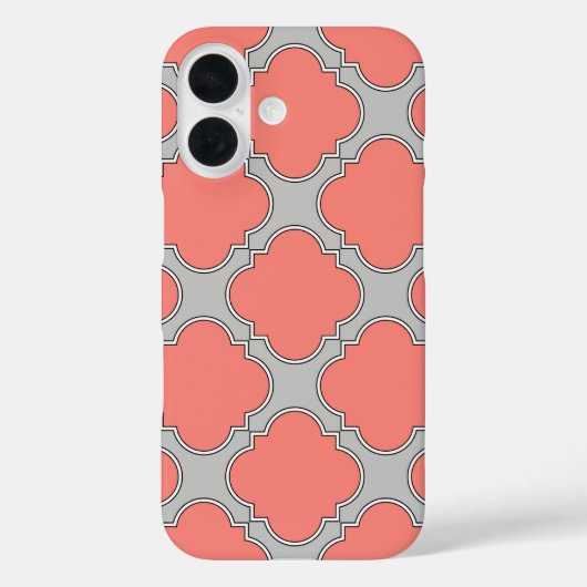Korallenkoralle und Graukorallen Case-Mate iPhone Hülle (Rückseite)