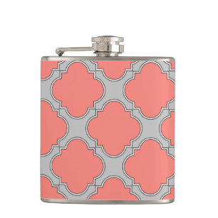 Korallenkoralle und Graukorallen Flachmann