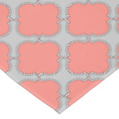 Korallenkoralle und Graukorallen Tischdecke (Schrägansicht)