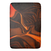 Korallenkurven oder Wellen über dunklem Hintergrun Badematte (Vorderseite Vertikal)