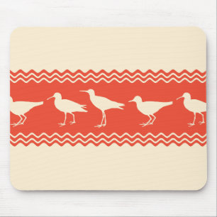 Korallenküste Sandpiper Bird Stripes Mousepad