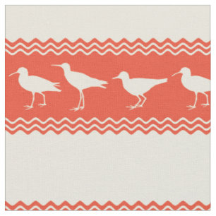 Korallenküste Sandpiper Bird Stripes Stoff