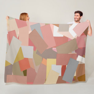 Korallenleder Fleecedecke