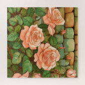Korallenmauer und Rose Puzzle (Horizontal)