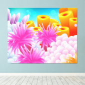 Korallenmeer Leinwanddruck (Insitu (Holzboden))