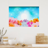 Korallenmeer Poster (Küche)