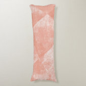 Korallenminimalgeometrische Tintenstruktur Seitenschläferkissen (Vorderseite Vertikal)