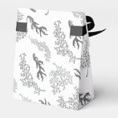 Korallenmuster B & W Feld Nautische Gastgeschenk H Geschenkschachtel (Rückseite)