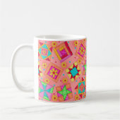 Korallenmuster Quilt-Design-Tasse Kaffeetasse (Links)